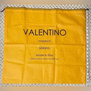Valentino Milano tote leather satchel logo sleeper NEW made in Italy dust bag